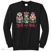 Christmas Y'all Are Nuts Nutcracker Funny X-Mas Sweatshirt thumb 0