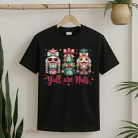 Christmas Y'all Are Nuts Nutcracker Funny X-Mas T-Shirt thumb 2