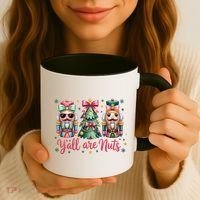 Christmas Y'all Are Nuts Nutcracker Funny X-Mas Coffee Mug thumb 3