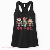 Christmas Y'all Are Nuts Nutcracker Funny X-Mas Women's Tank Top thumb 0