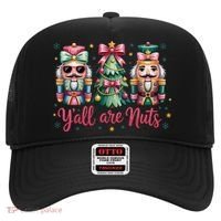 Christmas Y'all Are Nuts Nutcracker Funny X-Mas Hat thumb 0