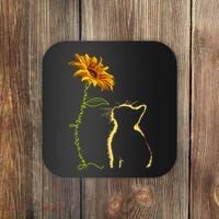 Cat You Are My Sunshine Funny Coaster thumb 0