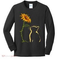 Cat You Are My Sunshine Funny Kids Long Sleeve Shirt thumb 0