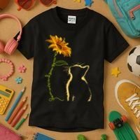 Cat You Are My Sunshine Funny Kids T-Shirt thumb 3