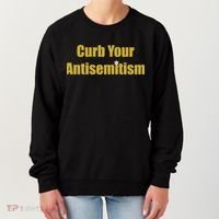 Curb Your Antisemitism Support Israel Women's Sweatshirt thumb 0