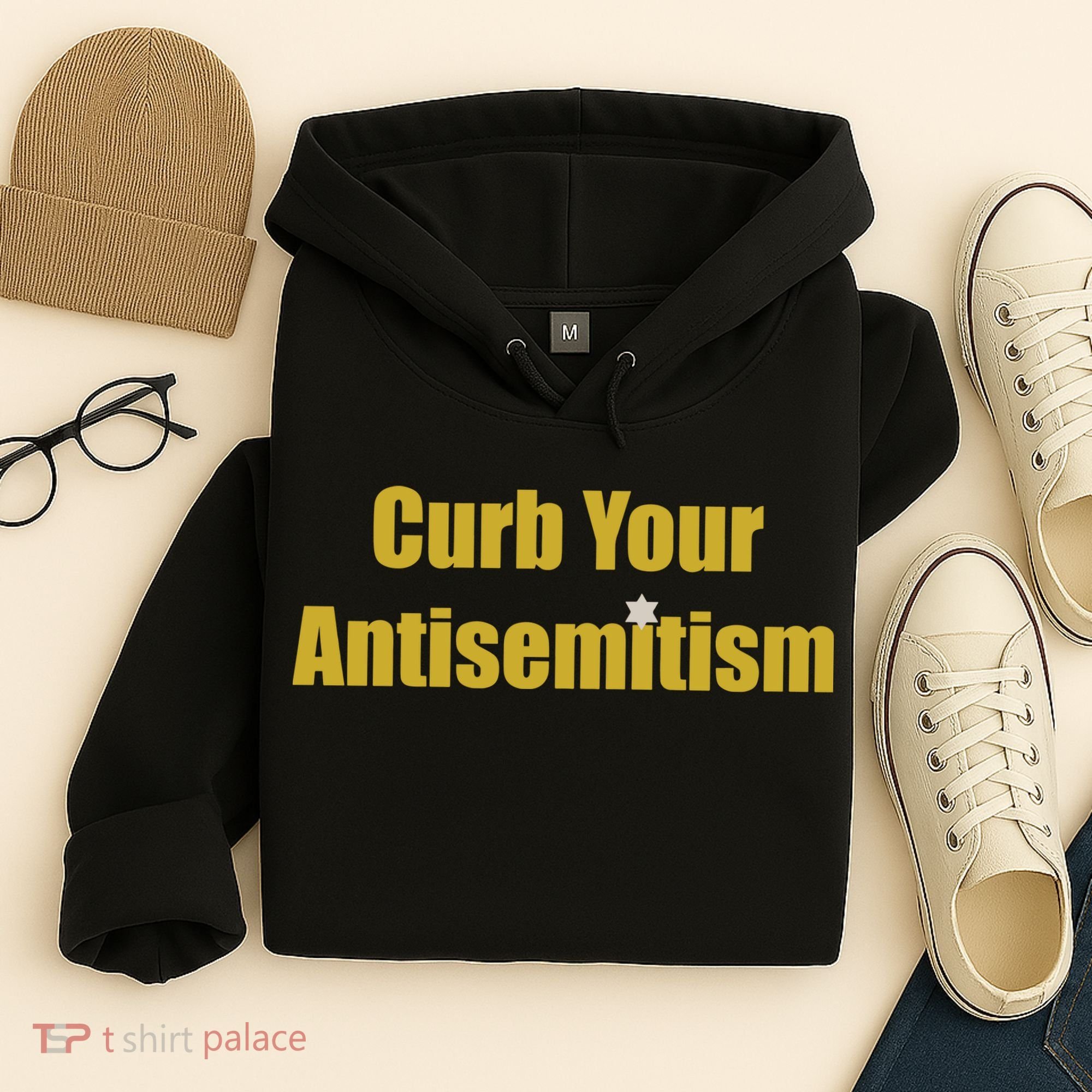 Curb Your Antisemitism Support Israel Hoodie