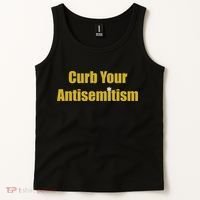 Curb Your Antisemitism Support Israel Tank Top thumb 2