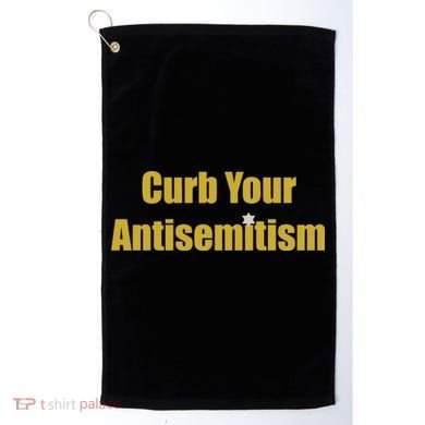 Curb Your Antisemitism Support Israel Golf Towel