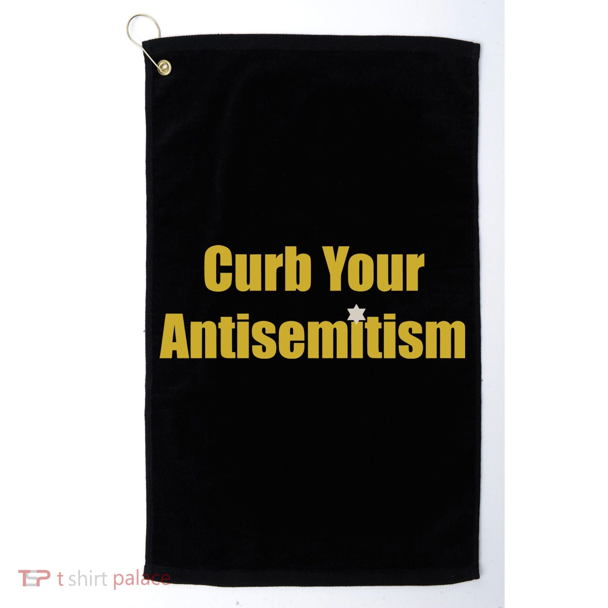 Curb Your Antisemitism Support Israel Golf Towel