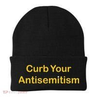 Curb Your Antisemitism Stand Against Hate And Discrimination  Beanie thumb 0