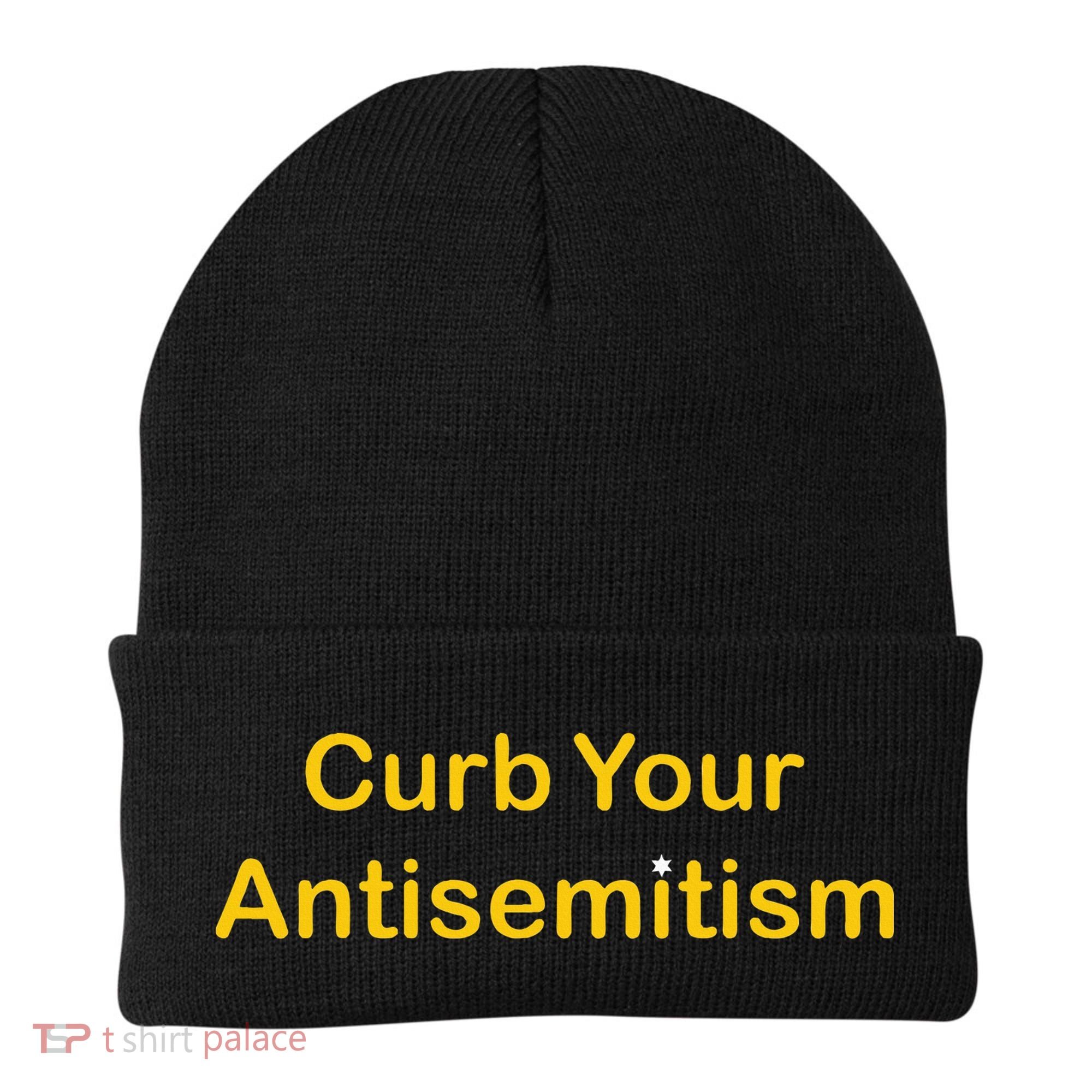 Curb Your Antisemitism Stand Against Hate And Discrimination  Beanie