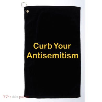 Curb Your Antisemitism Stand Against Hate And Discrimination  Golf Towel