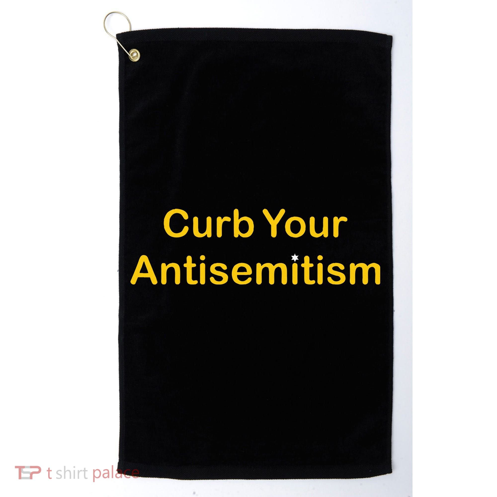 Curb Your Antisemitism Stand Against Hate And Discrimination  Golf Towel
