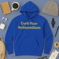 Curb Your Antisemitism Stand Against Hate And Discrimination  Hoodie thumb 3