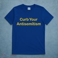 Curb Your Antisemitism Stand Against Hate And Discrimination  T-Shirt thumb 5