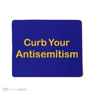 Curb Your Antisemitism Stand Against Hate And Discrimination  Mousepad