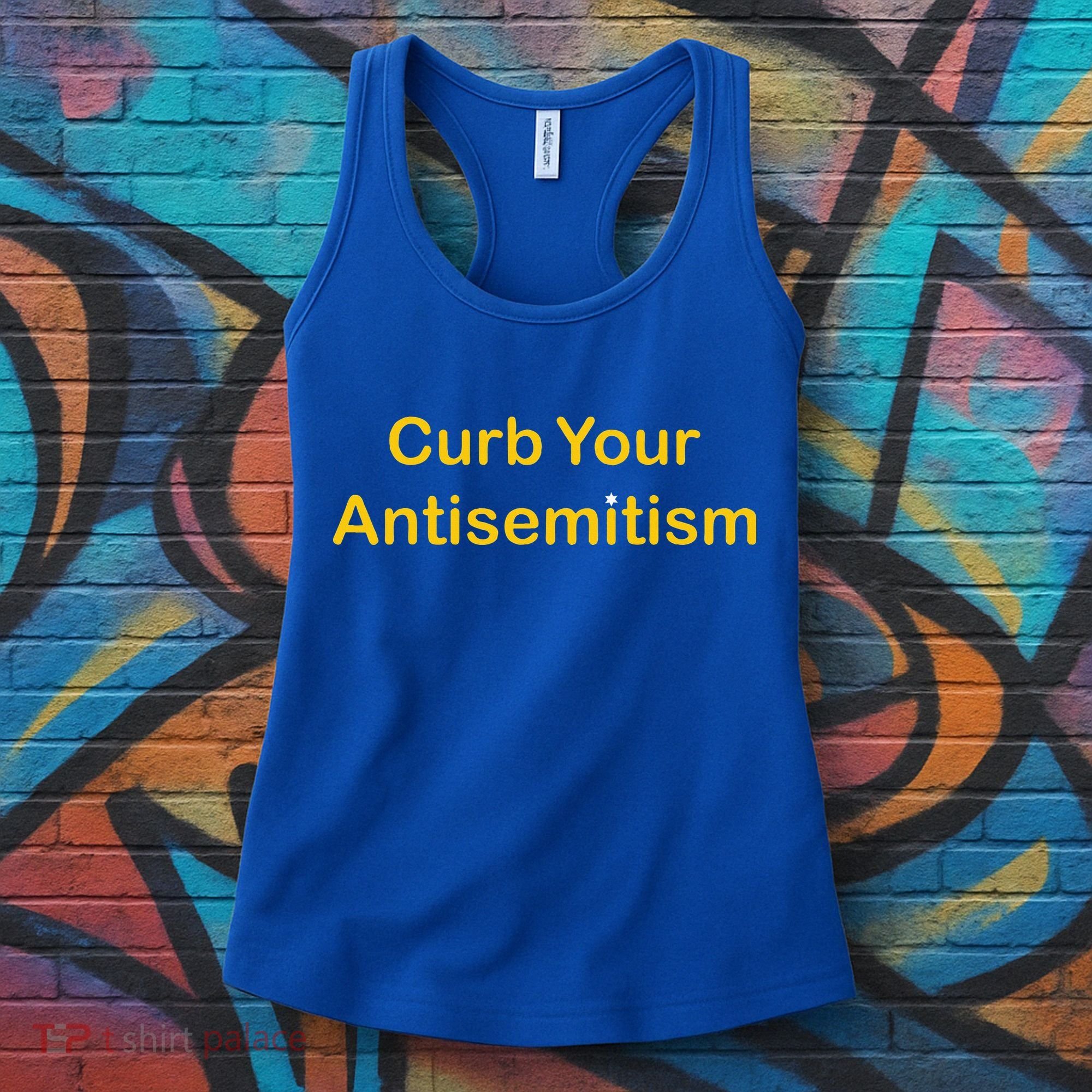 Curb Your Antisemitism Stand Against Hate And Discrimination  Women's Tank Top