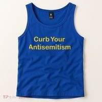 Curb Your Antisemitism Stand Against Hate And Discrimination  Tank Top thumb 2