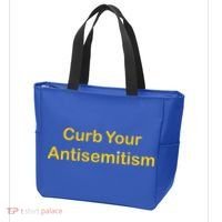 Curb Your Antisemitism Stand Against Hate And Discrimination  Tote Bag thumb 3