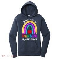Cute You Are A Rainbow Of Possiblities Back To School Rainbow Women's Hoodie thumb 0