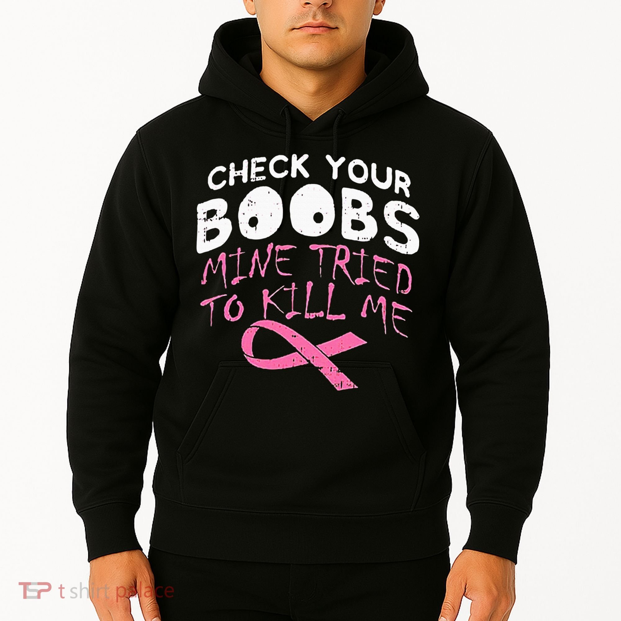 Check Your Boobs Mine Tried To Kill Me Hoodie