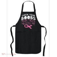 Check Your Boobs Mine Tried To Kill Me Apron thumb 0