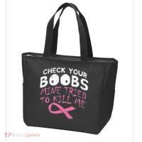 Check Your Boobs Mine Tried To Kill Me Tote Bag thumb 3