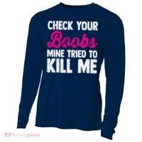 Check Your Boobs Mine Tried To Kill Me Cooling Performance Long Sleeve Crew thumb 0