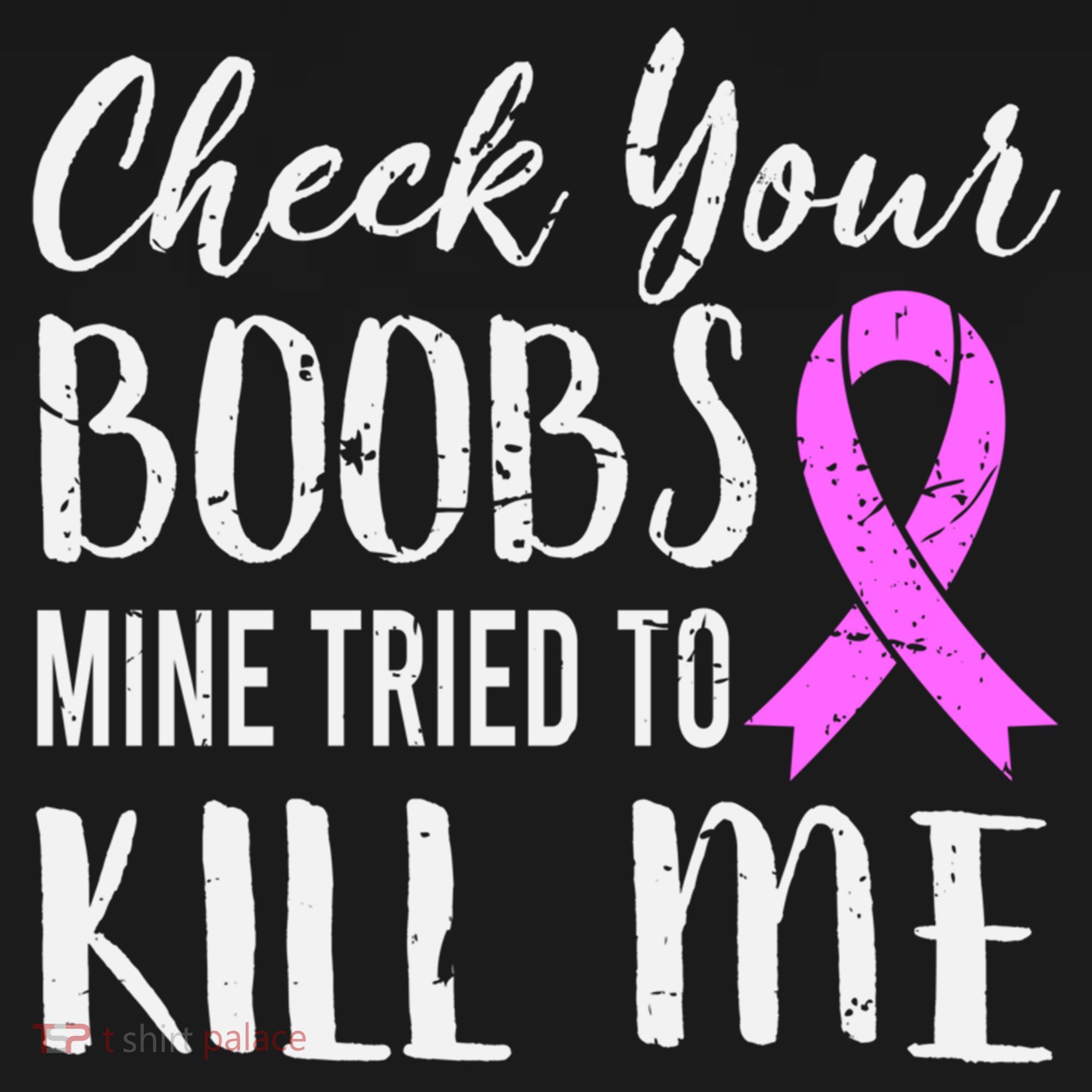 Check Your Boobs Mine Tried To Kill Me Breast Cancer Gift Ornament