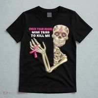 Check Your Boobs Skeleton Hand Breast Cancer Awareness Gifts T-Shirt thumb 5