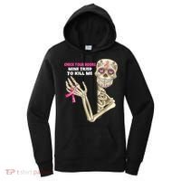 Check Your Boobs Skeleton Hand Breast Cancer Awareness Gifts Women's Hoodie thumb 0