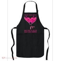 Check Your Boobs Mine Tried To Kill Me Breast Cancer Awareness Apron thumb 0