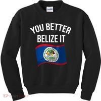 Cute You Better Belize It Kids Sweatshirt thumb 0