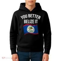 Cute You Better Belize It Kids Hoodie thumb 4