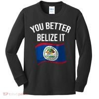 Cute You Better Belize It Kids Long Sleeve Shirt thumb 0