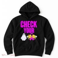 Check Your Boo Bees Breast Cancer Halloween Cute Hoodie thumb 0