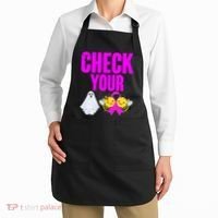 Check Your Boo Bees Breast Cancer Halloween Cute Apron thumb 2