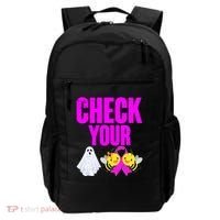 Check Your Boo Bees Breast Cancer Halloween Cute Backpack thumb 0