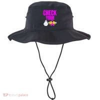 Check Your Boo Bees Breast Cancer Halloween Cute Bucket Hat thumb 0