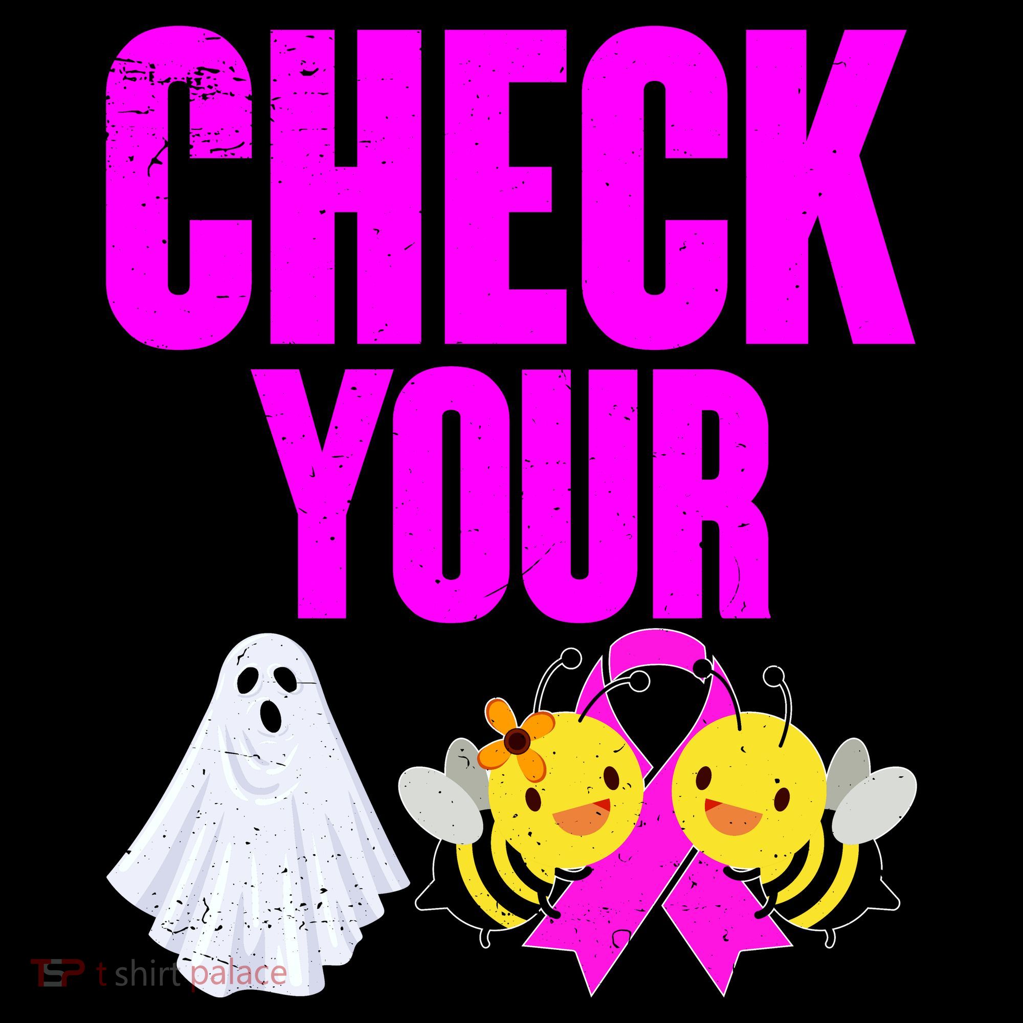 Check Your Boo Bees Breast Cancer Halloween Cute Coffee Mug