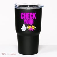 Check Your Boo Bees Breast Cancer Halloween Cute Tumbler thumb 0