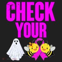 Check Your Boo Bees Breast Cancer Halloween Cute Tumbler thumb 3