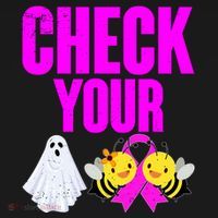 Check Your Boo Bees Breast Cancer Halloween Cute Women's Tank Top thumb 5