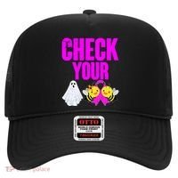 Check Your Boo Bees Breast Cancer Halloween Cute Hat thumb 0