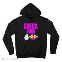 Check Your Boo Bees Breast Cancer Halloween Cute Tall Hoodie thumb 0