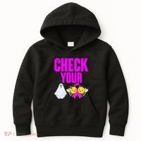 Check Your Boo Bees Breast Cancer Halloween Cute Kids Hoodie thumb 0