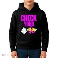 Check Your Boo Bees Breast Cancer Halloween Cute Kids Hoodie thumb 4