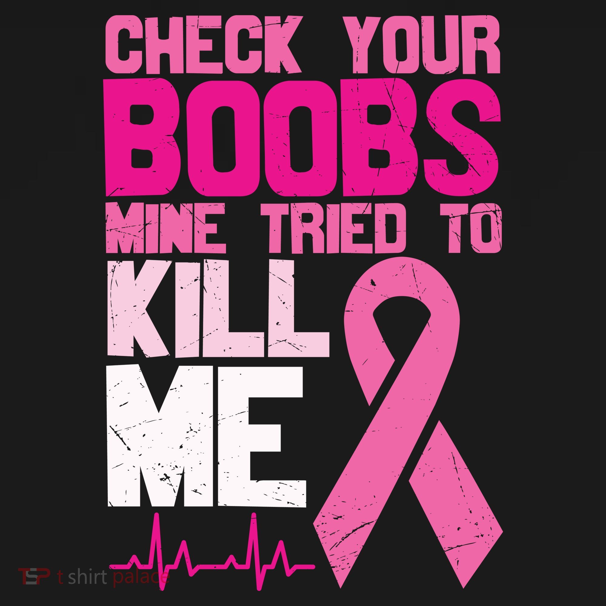 Check Your Boobs Mine Tried To Kill Me Breast Cancer Backpack