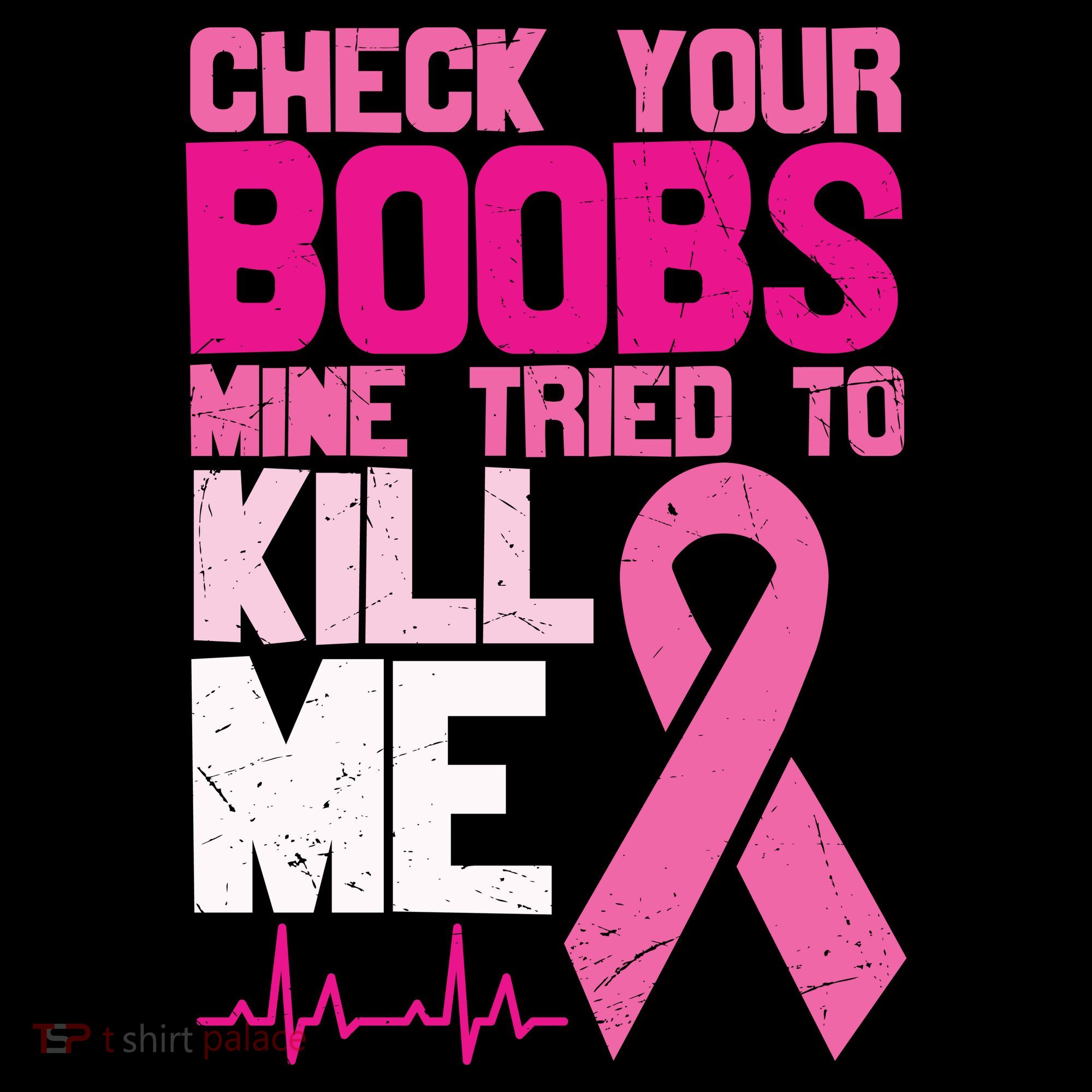 Check Your Boobs Mine Tried To Kill Me Breast Cancer Coffee Mug
