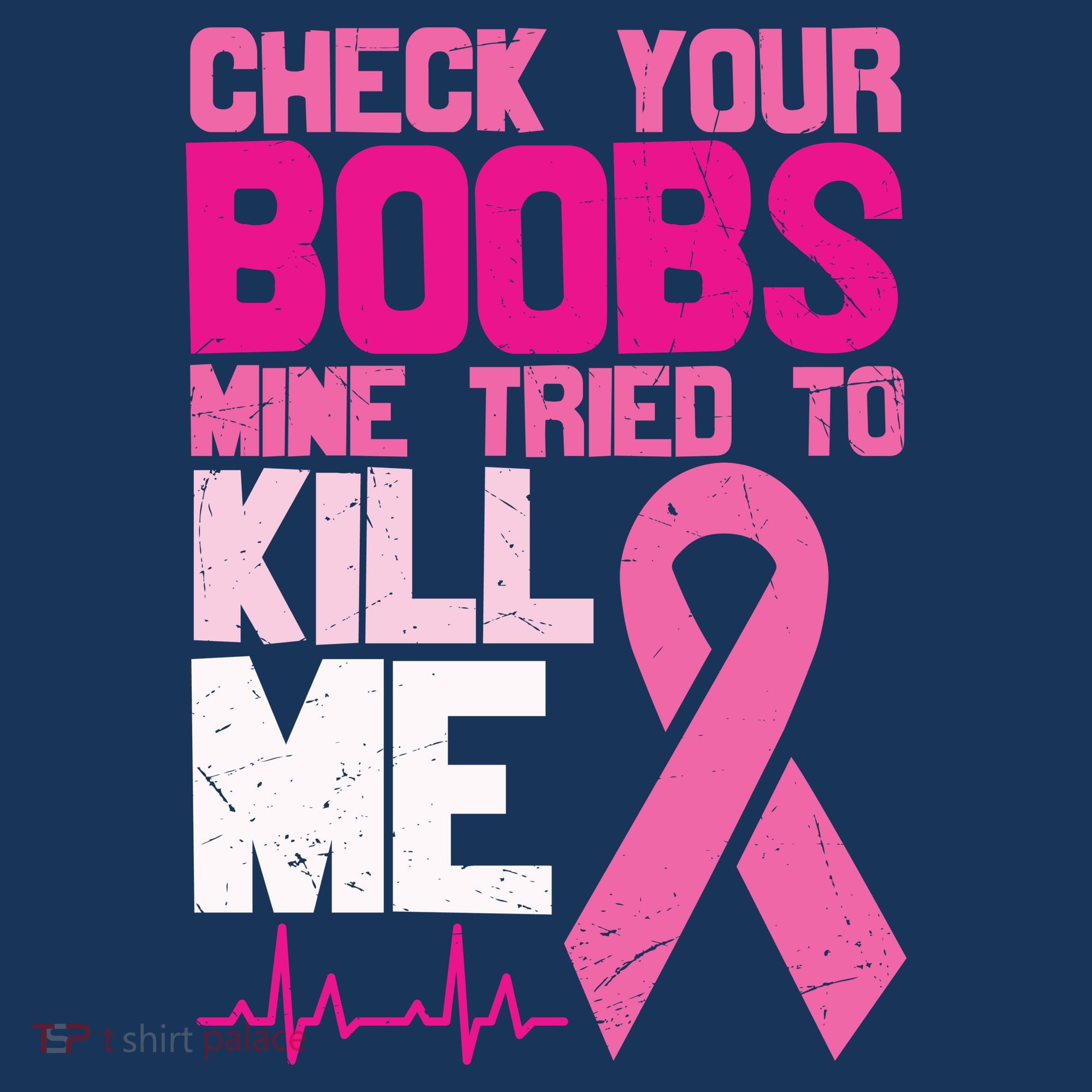 Check Your Boobs Mine Tried To Kill Me Breast Cancer Beanie